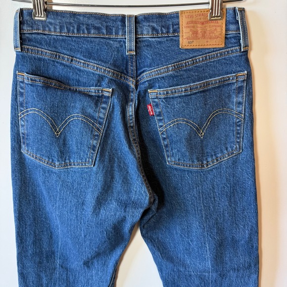 Levi‎ Strauss 501 Original Fit Button Fly Blue Denim Jeans W26 - Picture 10 of 12